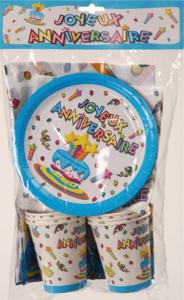 Set anniversaire 6 pers