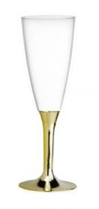 6 flutes  champagne Or ou Argent 12cl