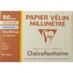 12 feuilles papier millimtr recto verso A4